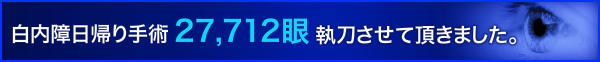 白内障日帰り手術件数